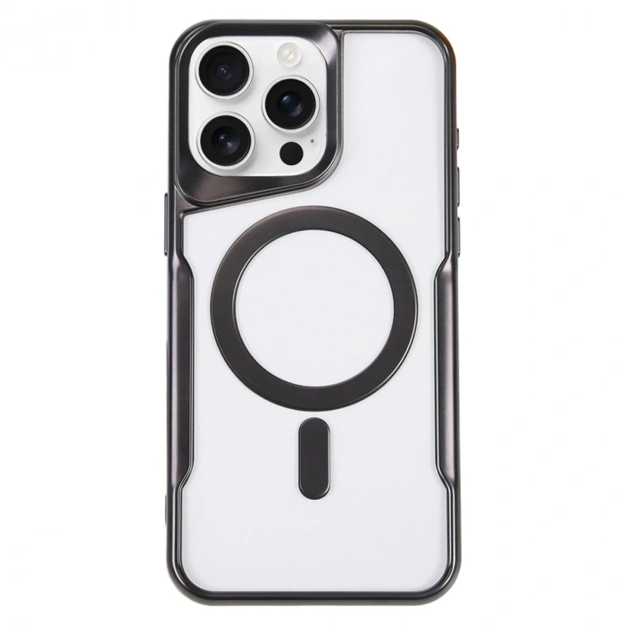 İphone 16 Pro Kılıf Boyi Magsafe Silikon Kapak - Siyah