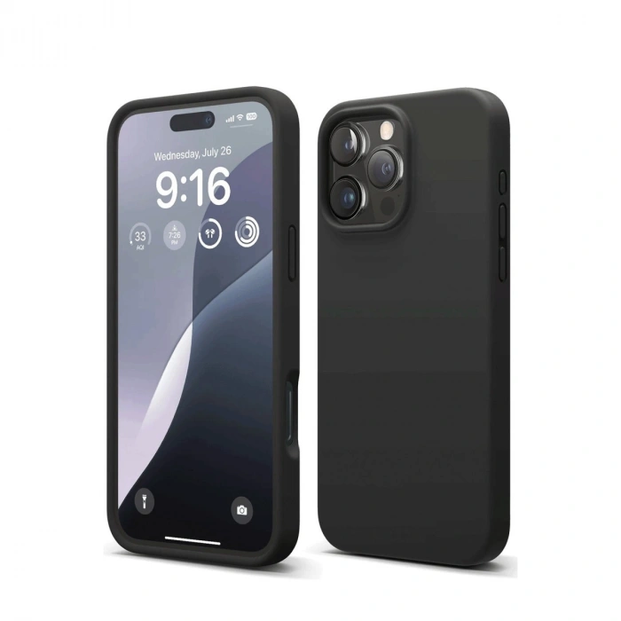 İphone 16 Pro Max Kılıf First Silikon - Siyah