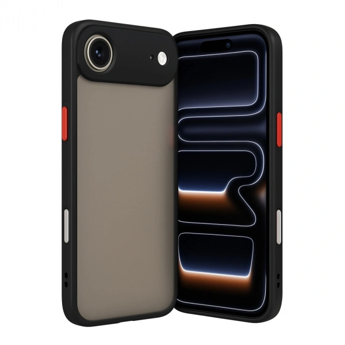 İphone 17 Air Kılıf Montreal Silikon Kapak - Siyah