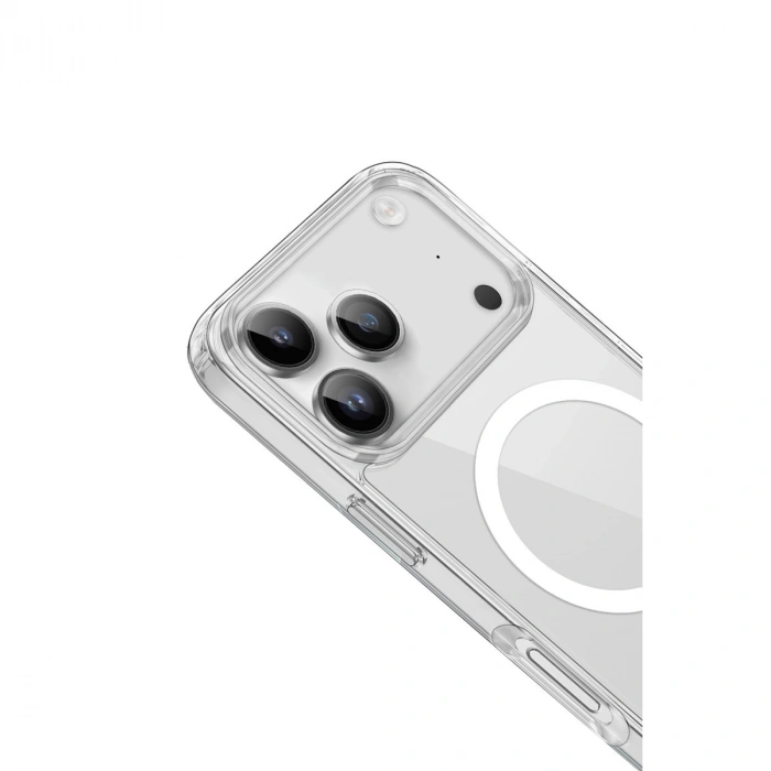 İphone 17 Pro Max Kılıf Pc Real Magsafe Kapak - Şeffaf