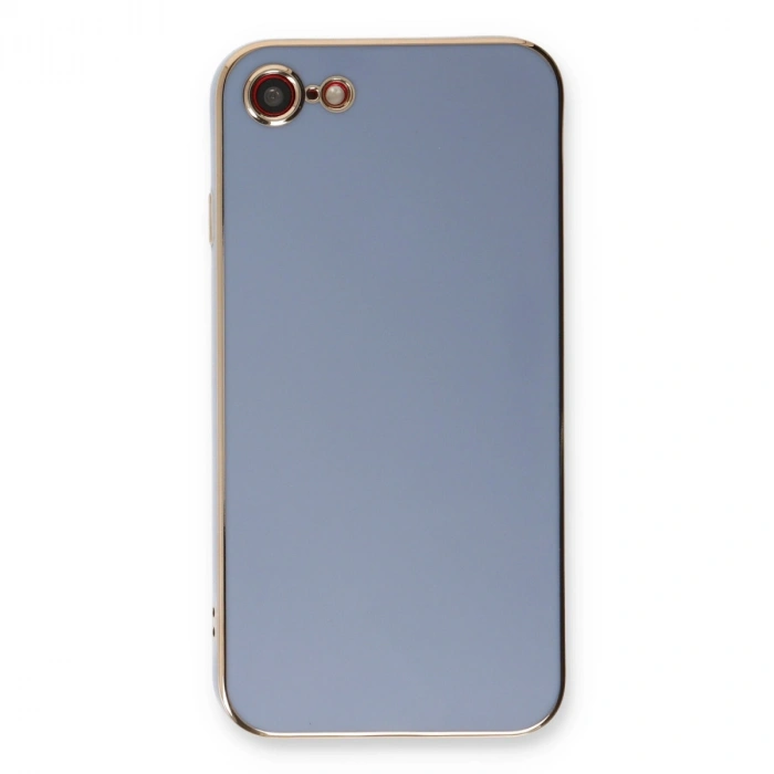 İphone 7 Kılıf Volet Silikon - Mavi