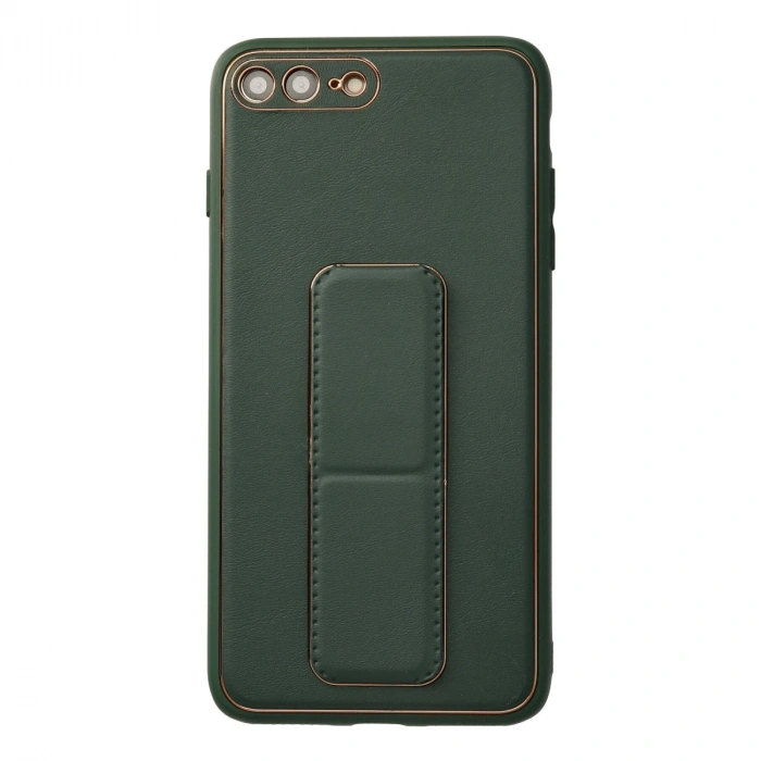 İphone 7 Plus Kılıf Coco Deri Standlı Kapak - Yeşil
