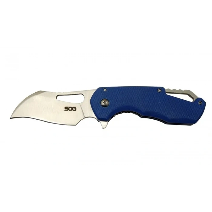 İsonzo 1396bl Mavi Kamp Çakı 18cm - Yarı Otomatik, Kemerlikli, Kutulu