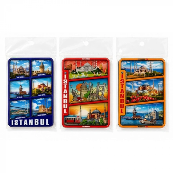 İstanbul Temalı Ahşap Buzdolapı Süsü Magnet