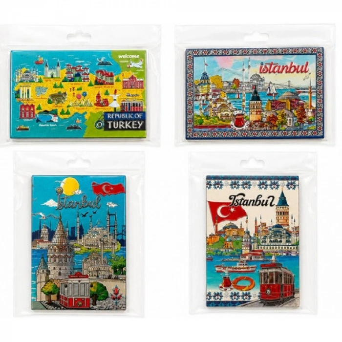 İstanbul Temalı Silikon Buzdolapı Süsü Magnet