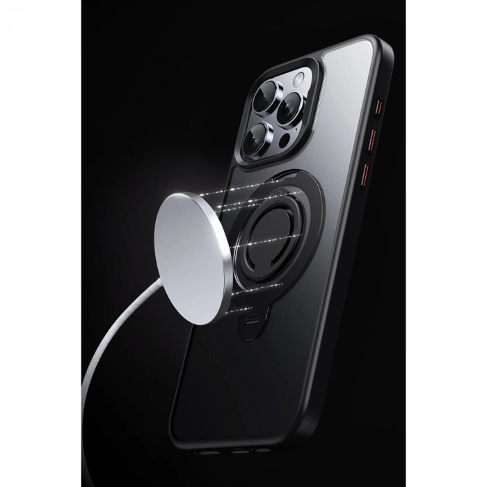 Joko Apple İphone 15 Pro Max Avatar 360 Dönen Magsafe Kapak - Lacivert