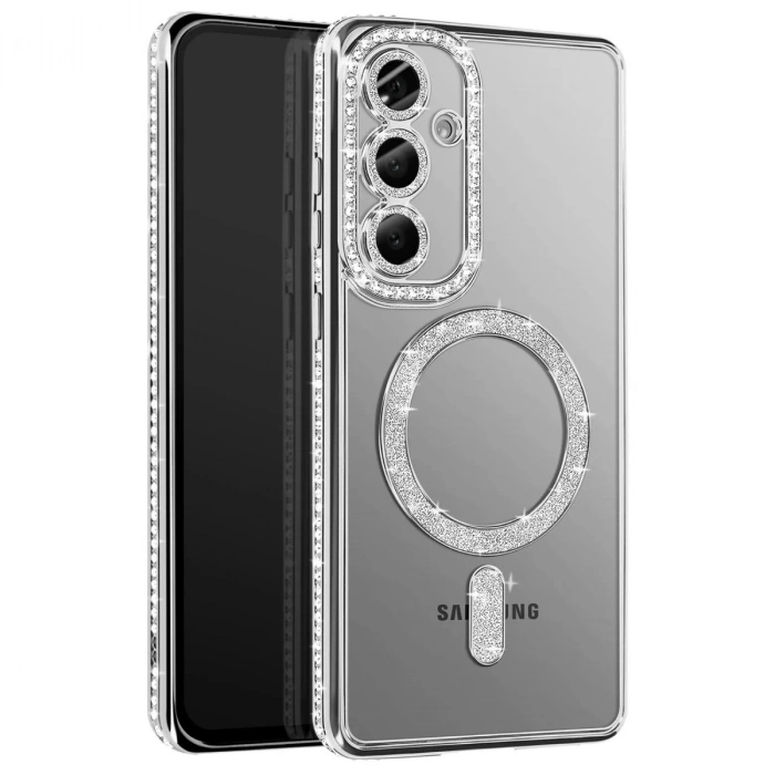 Joko Samsung Galaxy A37 5g Joke Simli Magneticsafe Kılıf - Gümüş