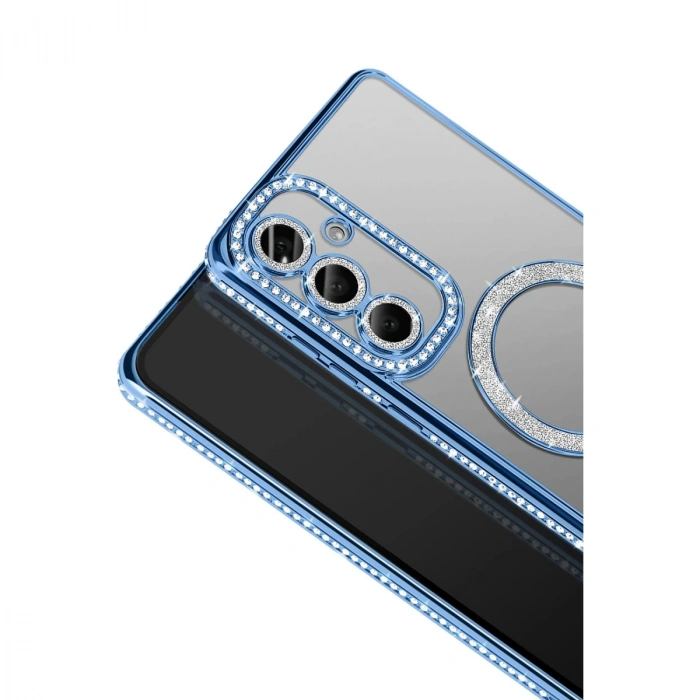 Joko Samsung Galaxy A57 5g Joke Simli Magneticsafe Kılıf - Mavi