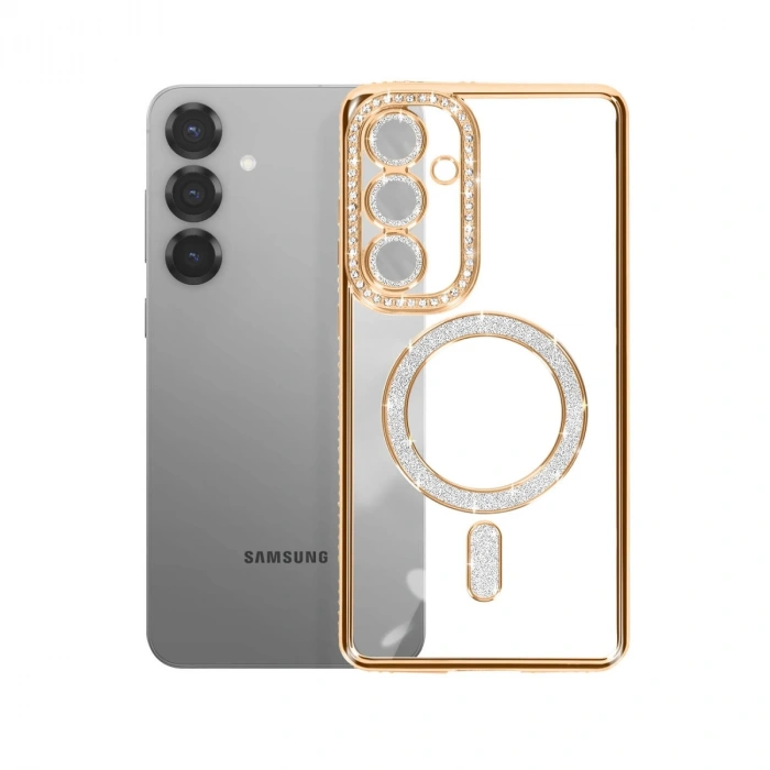Joko Samsung Galaxy S26 Joke Simli Magneticsafe Kılıf - Gold