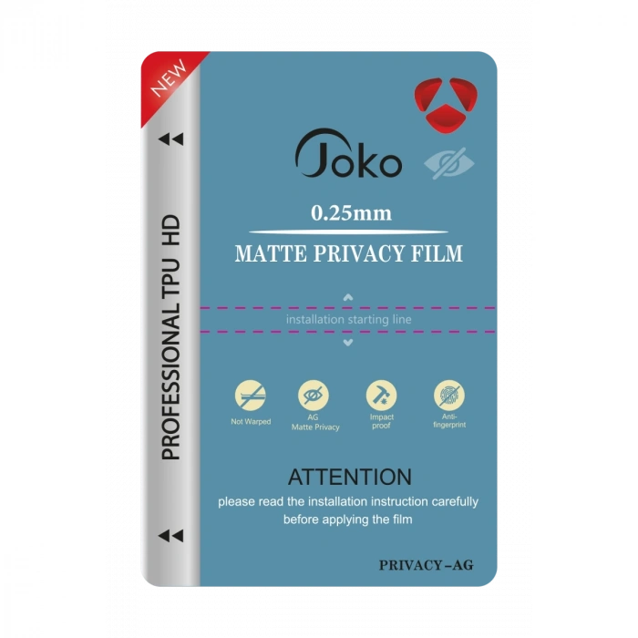 Joko Tpu 0.25mm Hd Makine Mat Hayalet Ekran Koruyucu
