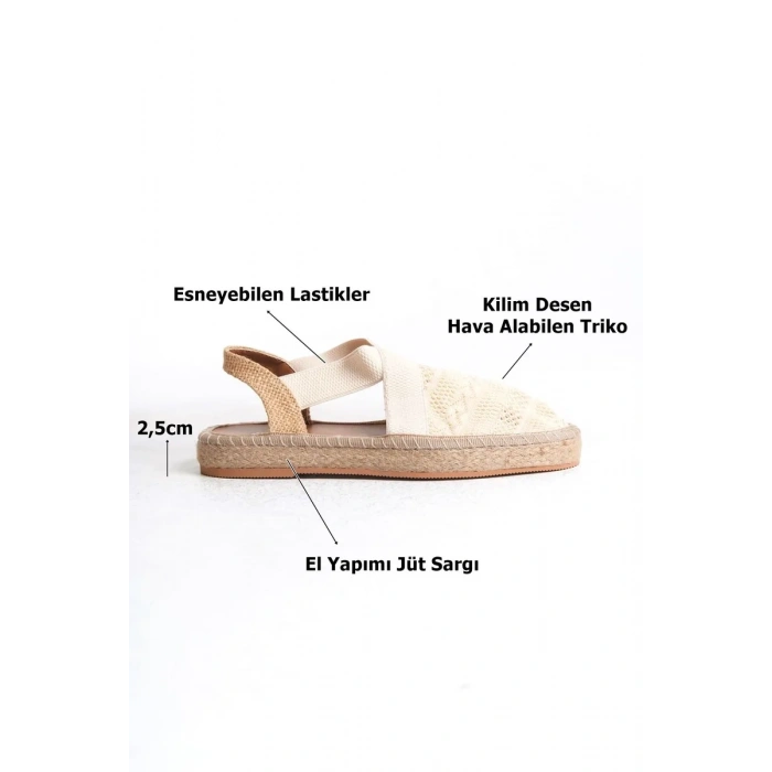 Kadın Bej Espadril Ayakkabı TR19MY01C