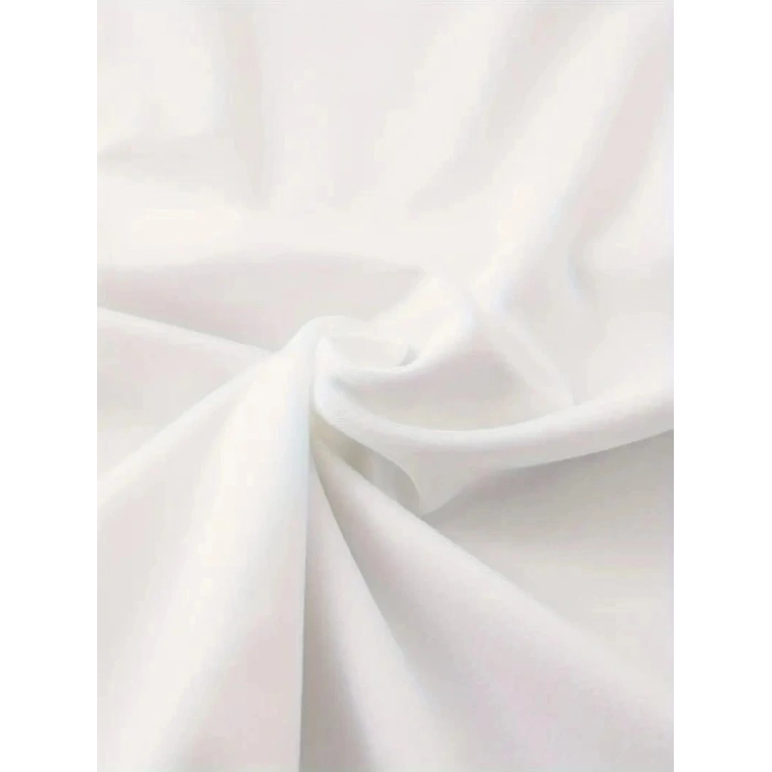 Kadın Kısa Kol Yazlık Tişört Bisiklet Yaka Baskılı Oversize T-Shirt - Beyaz