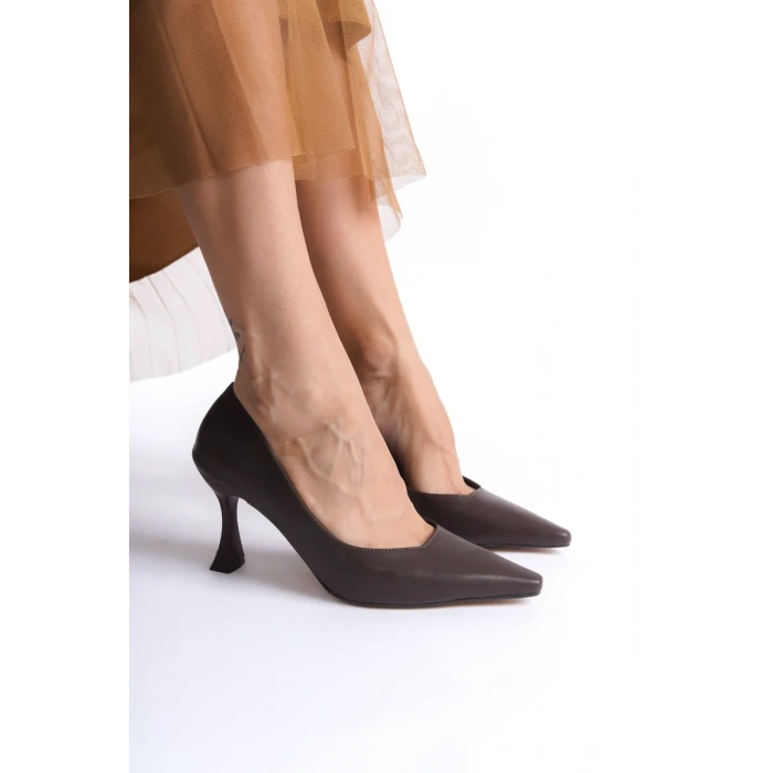Kadın Mat Acı Kahve Stiletto TR08MS27L