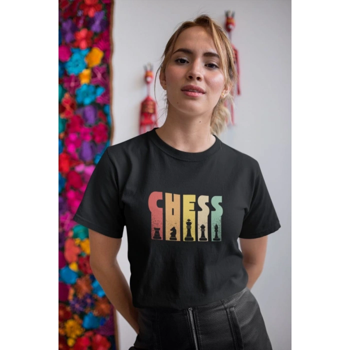 Kadın Özel Baskılı Modern Fit %100 Pamuk Bisiklet Yaka T-Shirt
