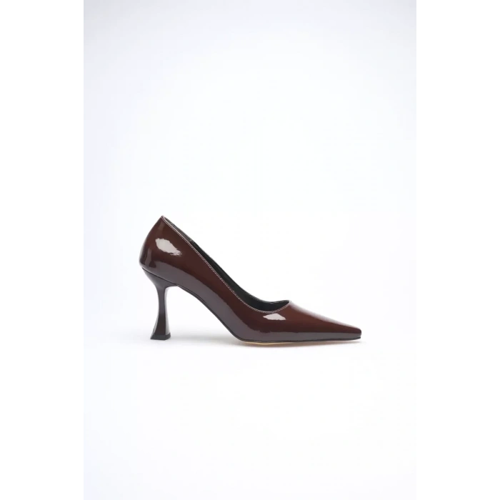 Kadın Rugan Acı Kahve Stiletto TR08MS27M