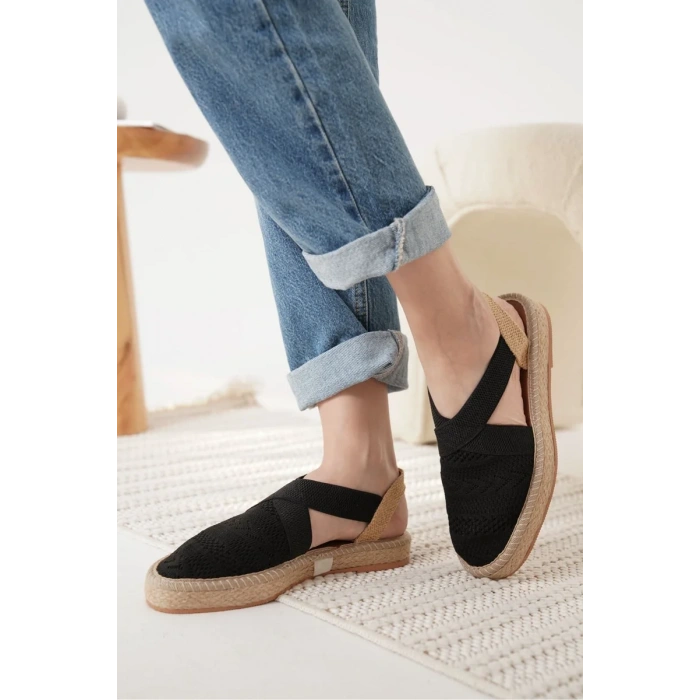Kadın Siyah Espadril Ayakkabı TR19MY01A