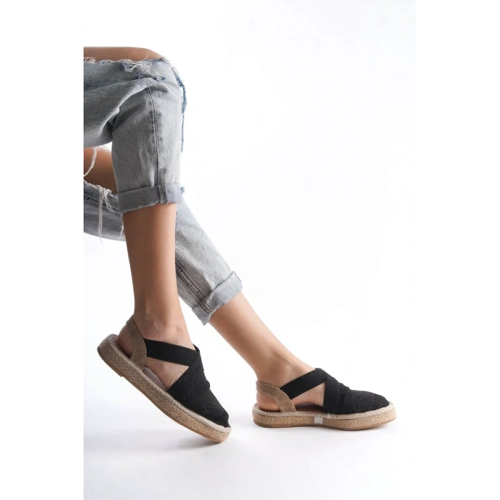 Kadın Siyah Espadril Ayakkabı TR19MY01A