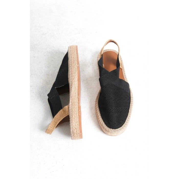Kadın Siyah Espadril Ayakkabı TR19MY01A