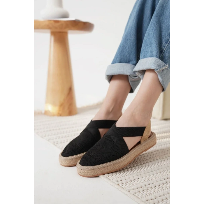 Kadın Siyah Espadril Ayakkabı TR19MY01A