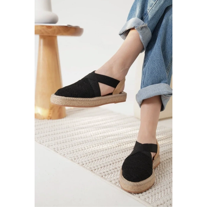 Kadın Siyah Espadril Ayakkabı TR19MY01A
