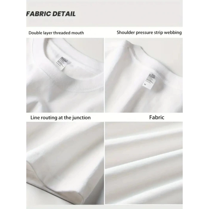 Kadın T-Shirt Bisiklet Yaka Kısa kol Baskılı tişört - Beyaz
