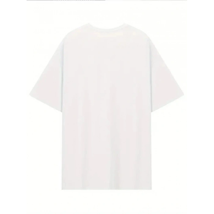 Kadın T-Shirt Kısa Kollu, Umrumda Değil Baskılı tişört - Beyaz