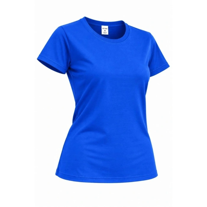 Kız Çocuk Basic Bisiklet Yaka Kısa Kollu Slim Fit Yazlık Tişört