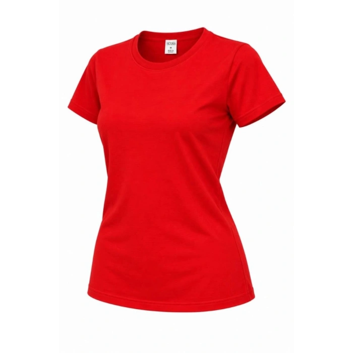 Kız Çocuk Basic Bisiklet Yaka Kısa Kollu Slim Fit Yazlık Tişört