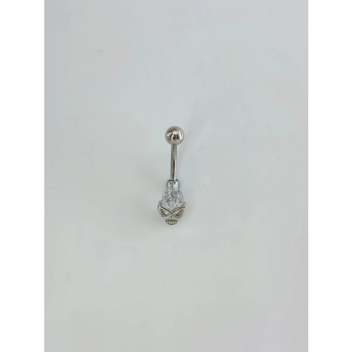 Kuru Kafa Detaylı Göbek Piercing