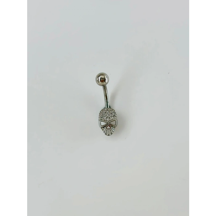 Kuru Kafa Detaylı Göbek Piercing