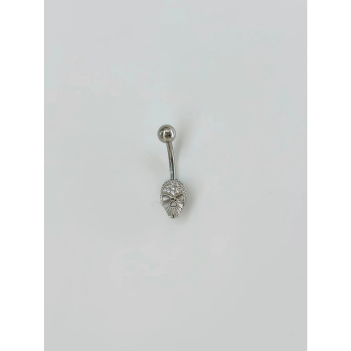 Kuru Kafa Detaylı Göbek Piercing