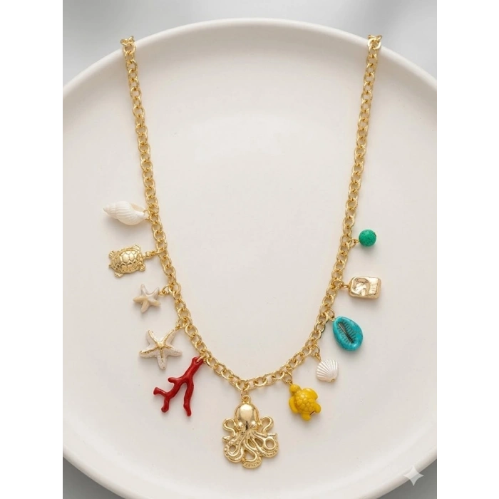 Mercan Dokunuşu Charm Kolye