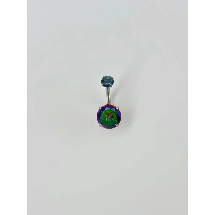 Mistik Topaz Taşlı Göbek Piercing