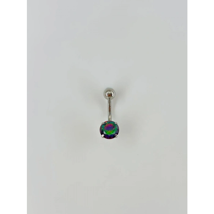 Mistik Topaz Taşlı Göbek Piercing