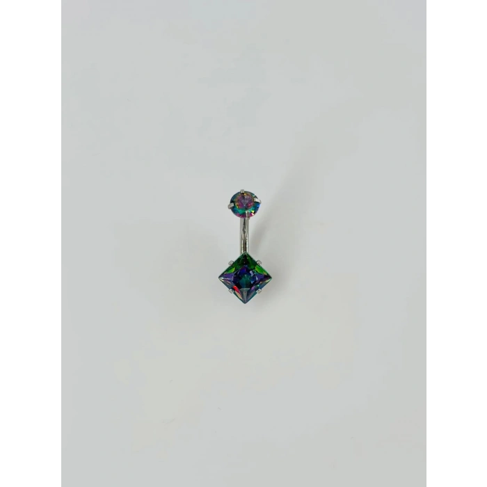 Mistik Topaz Taşlı Göbek Piercing