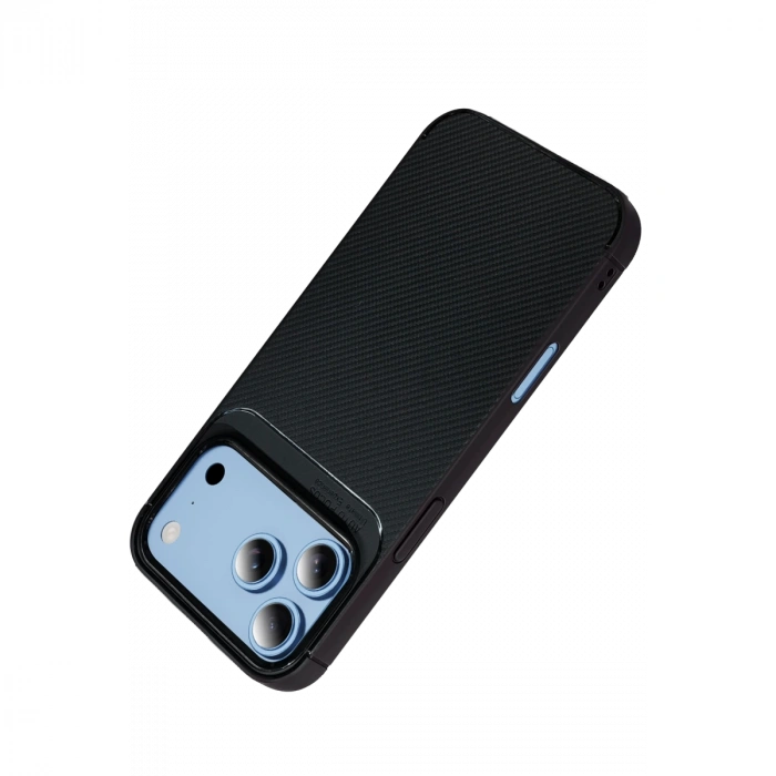 Newface Apple İphone 18 Pro Auto Focus Karbon Kapak - Siyah
