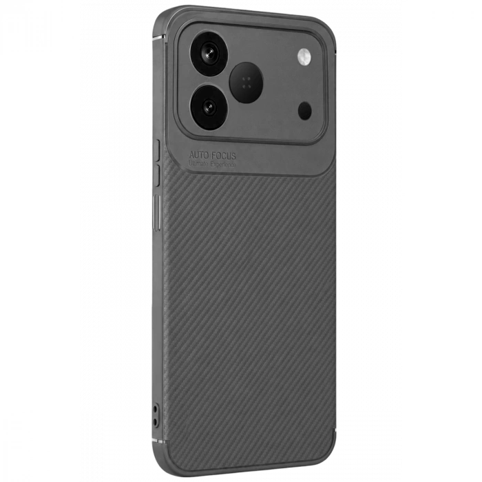 Newface Tecno Spark 50 4g Auto Focus Karbon Kapak - Gri