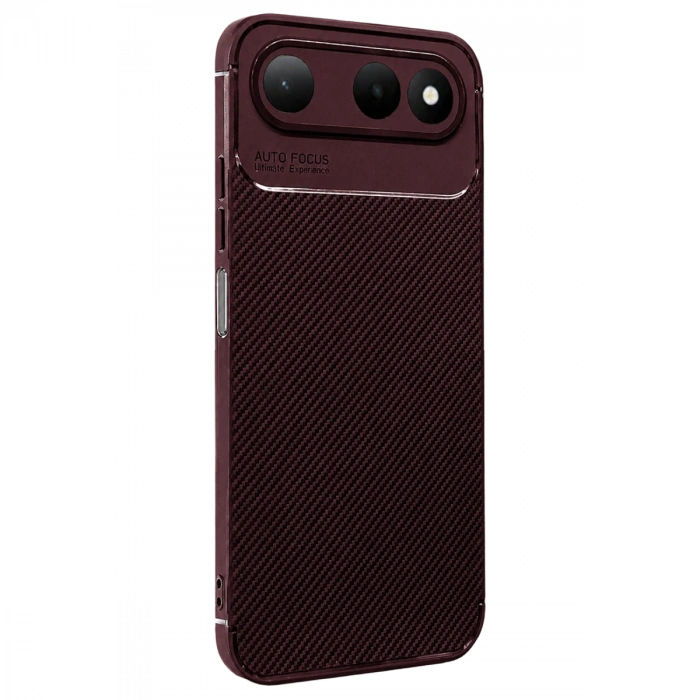 Newface Tecno Spark 50 5g Auto Focus Karbon Kapak - Bordo