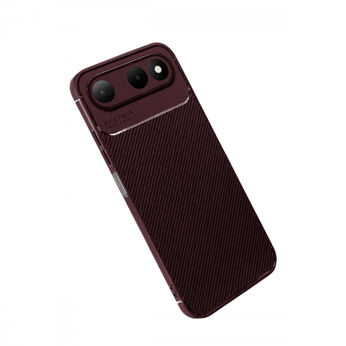 Newface Tecno Spark 50 5g Auto Focus Karbon Kapak - Bordo