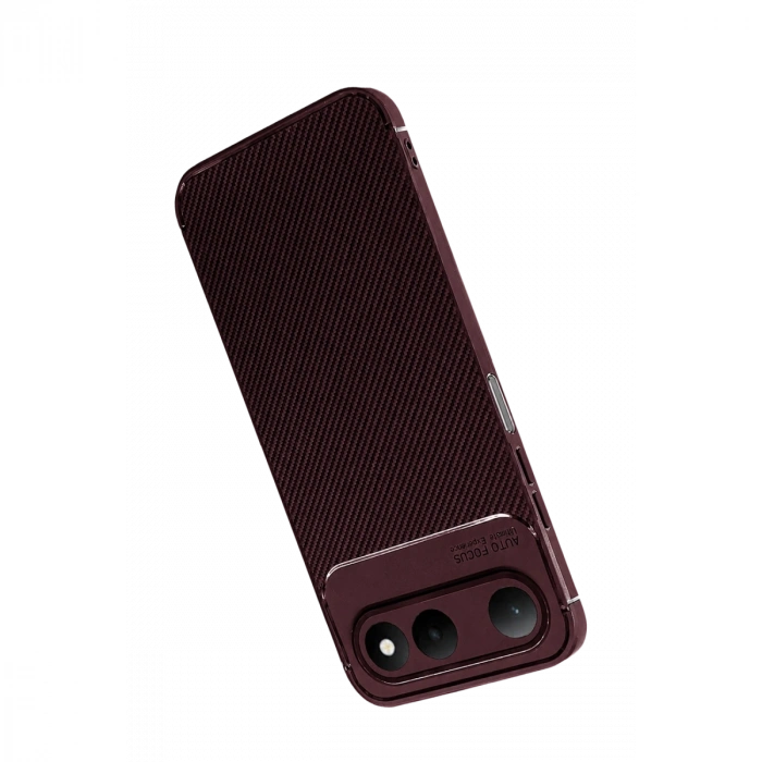 Newface Tecno Spark 50 5g Auto Focus Karbon Kapak - Bordo