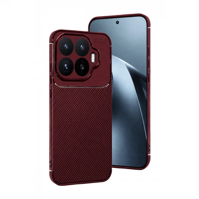 Newface Xiaomi Mi 17t Auto Focus Karbon Kapak - Bordo