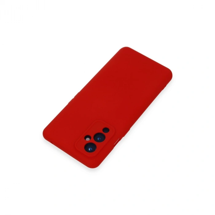 One Plus 9 Kılıf Nano İçi Kadife Silikon - Kırmızı