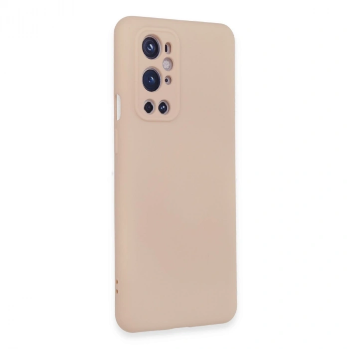 One Plus 9 Pro Kılıf Nano İçi Kadife Silikon - Pudra