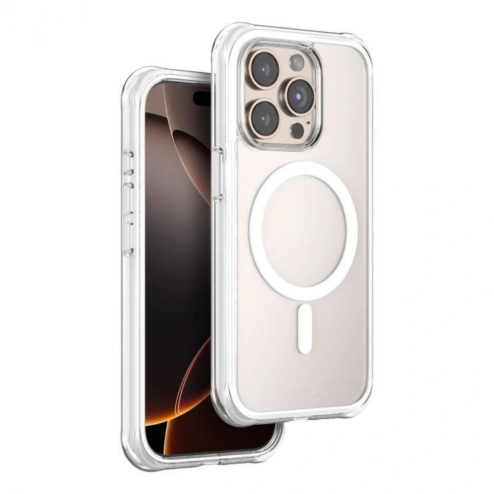 Onegif Apple İphone 15 Pro Max Hulk Magsafe Kapak - Beyaz