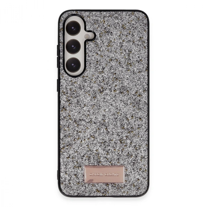 Onegif Samsung Galaxy A05s Bright Simli Kapak - Gümüş