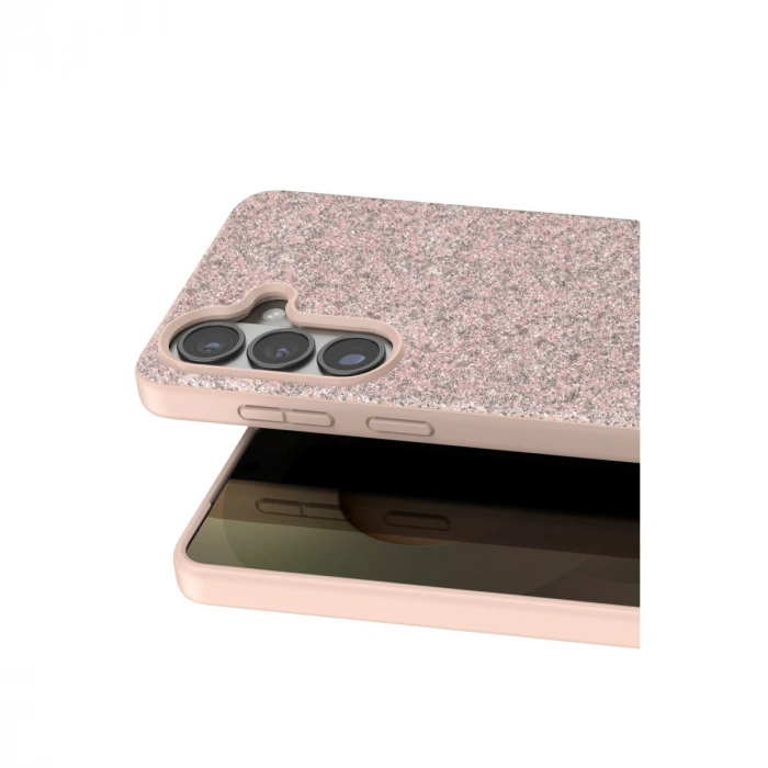 Onegif Samsung Galaxy S26 Bright Simli Kapak - Pembe