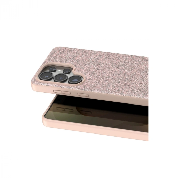 Onegif Samsung Galaxy S26 Ultra Bright Simli Kapak - Pembe