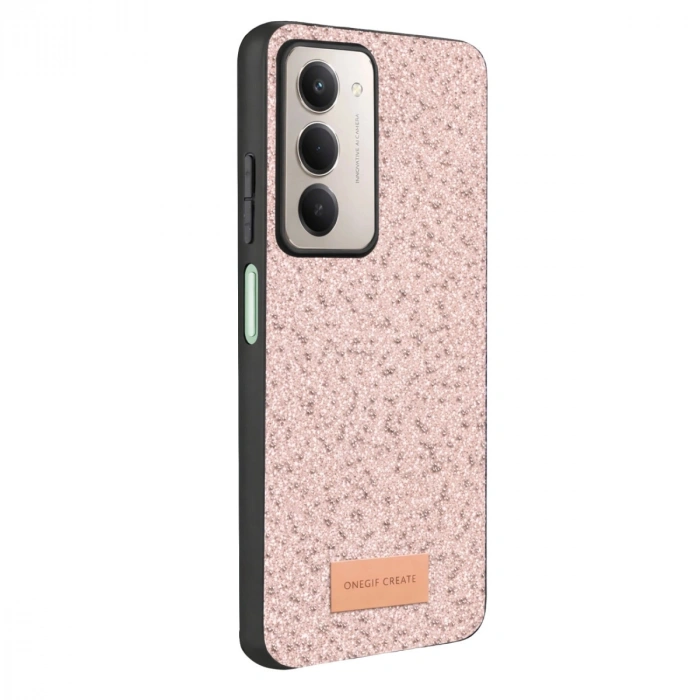 Onegif Xiaomi Redmi 15 4g Bright Simli Kapak - Pembe