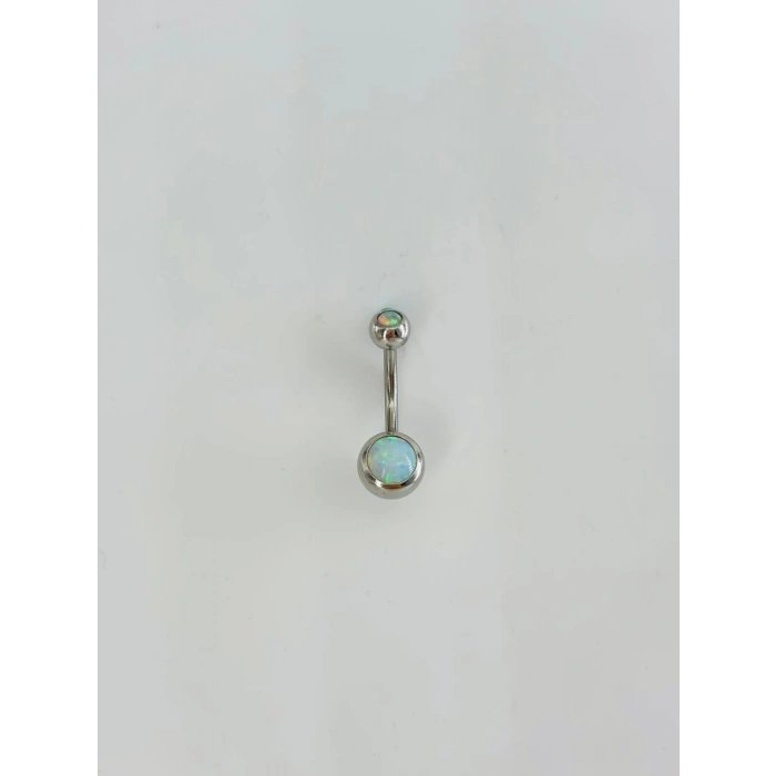 Opal Taşlı Göbek Piercıng