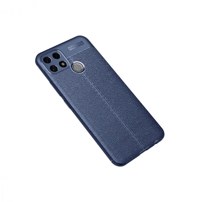 Oppo A15 Kılıf Auto Focus Kapak - Lacivert